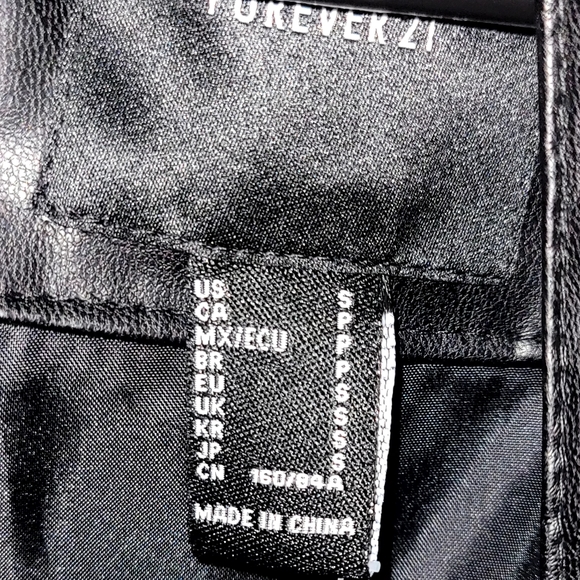 Faux leather bomber jacket. - Picture 2 of 6